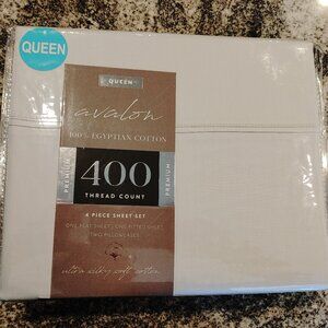 Avalon Cotton Bed Sheets 4 - piece - Brand New
